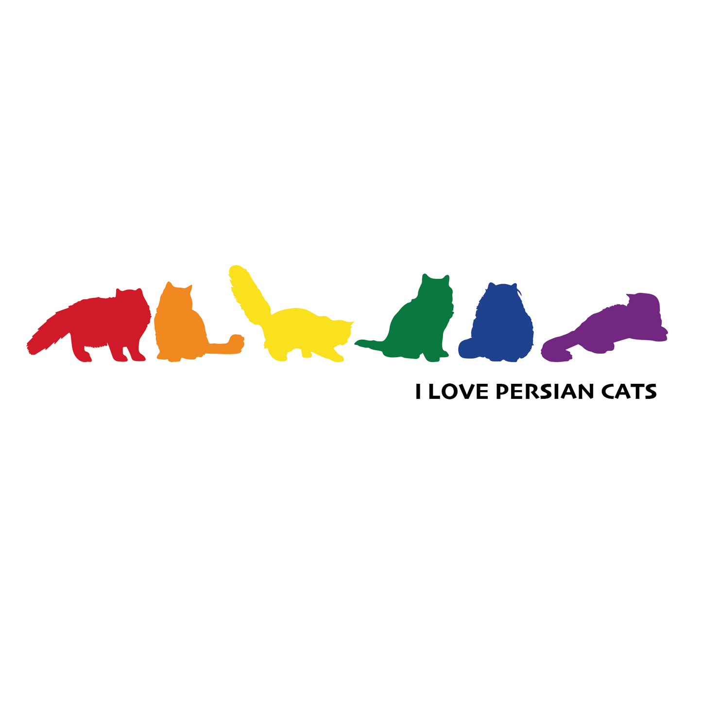 Camiseta I Love Persian cats