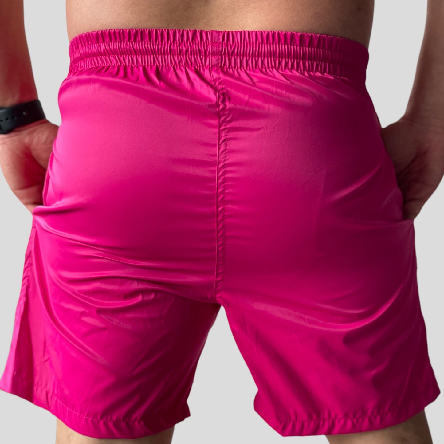 Pantaloneta de baño color fucsia